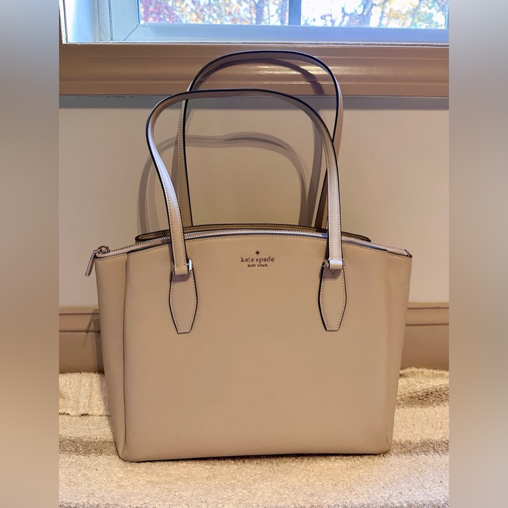 Kate Spade Cream Leather Tote